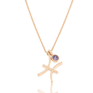 Pendant 14K ZODIAC PISCES