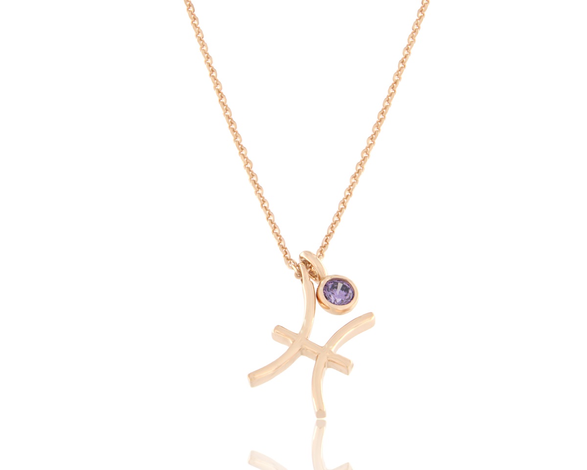 Pendant 14K ZODIAC PISCES