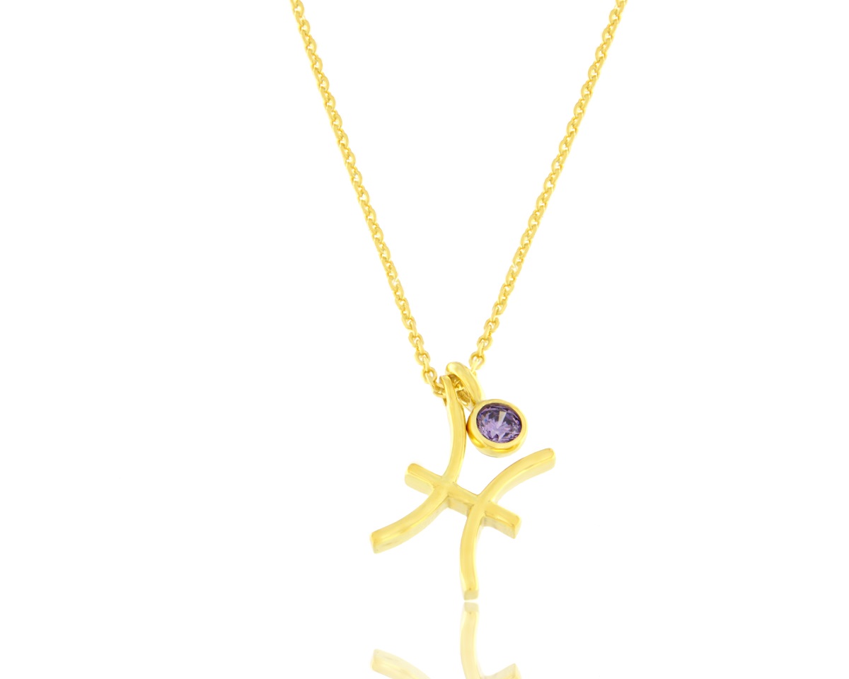 Pendant 14K ZODIAC PISCES
