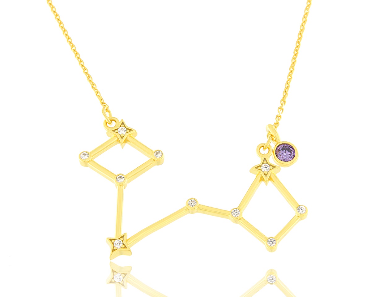 Pendant 14K CONSTELLATION PISCES
