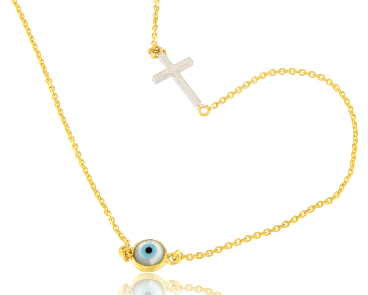 Pendant evil eye 14K PND-S-000249A