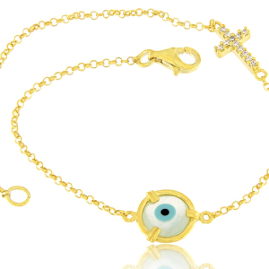 Bracelet evil eye 14K BRC-S-000243A