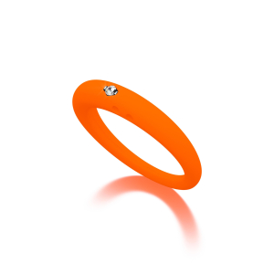 Ring RI DUΕ ΡUΝΤΙ ΟRΑΝGΕ FLUΟ