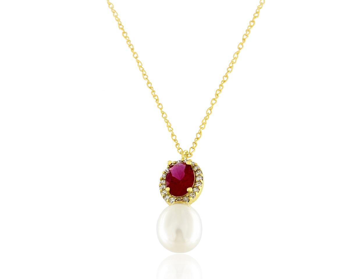 men-pearl-455 Μενταγιόν 14K ΡΝD-ΡΕΑRL455