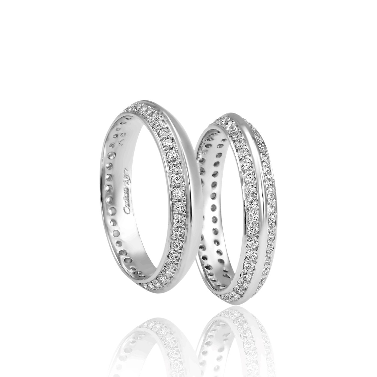 FaCad'oro White Gold Wedding Bands wedding bands buying guide minimal white gold FaCad'oro wedding bands