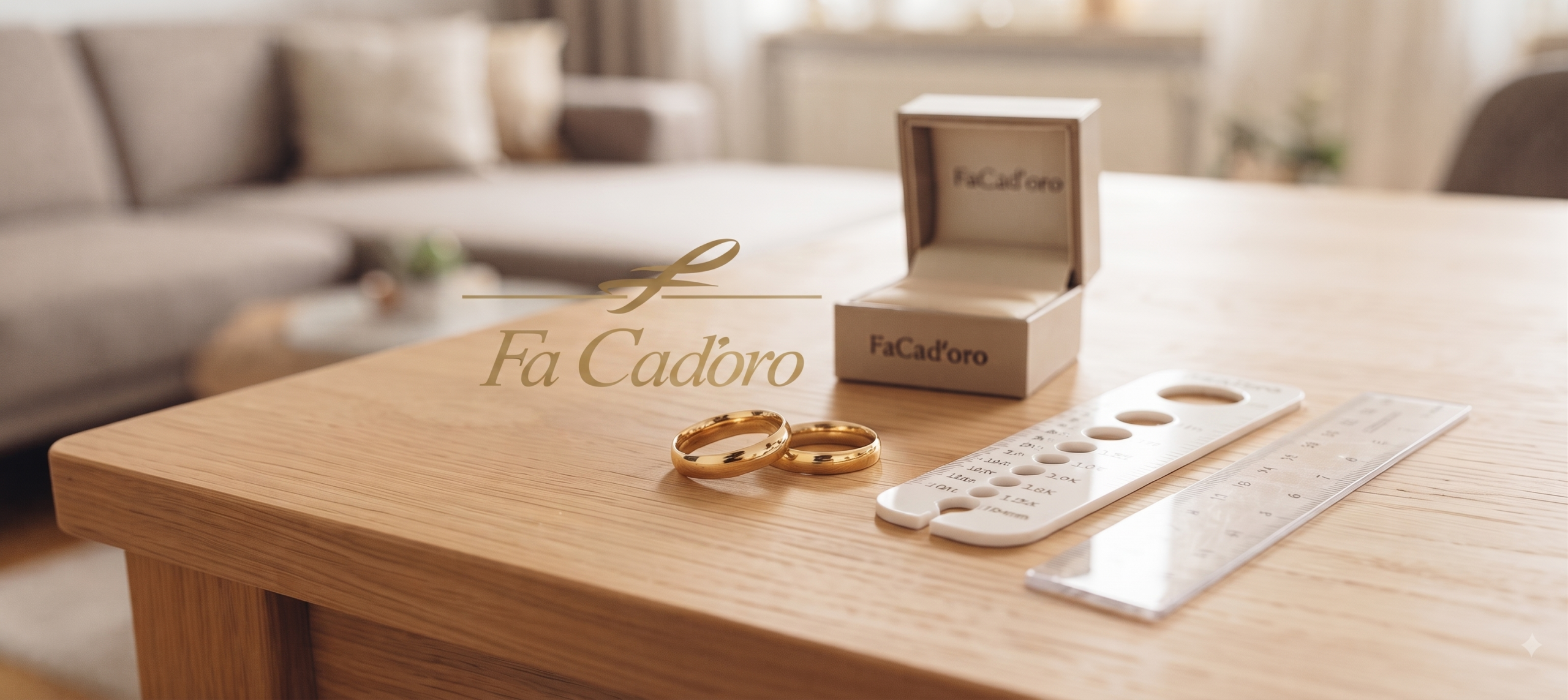 Wedding band size calculation FaCad'oro - Guide wedding band size calculation at home with measuring tools FaCad'oro